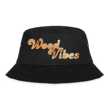 Wood Vibes good coole Quotes Holz Wald Natur Fan - Bucket Hat - Schwarz - Vorne - Lela (165cm)