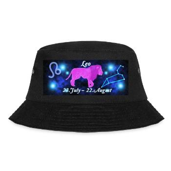 Zodiac sign Leo, constellation, astrology - Bucket Hat - black - Front - Lela (165cm)
