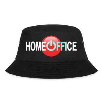 Home OFFice - Auszeit - Bucket Hat - Schwarz - Vorne - Lela (165cm)