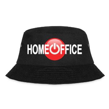 Home Office Vers.1- Arbeit Zuhause - Bucket Hat - Schwarz - Vorne - Lela (165cm)