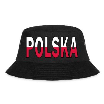 Poland in national colours - Bucket Hat - black - Front - Lela (165cm)