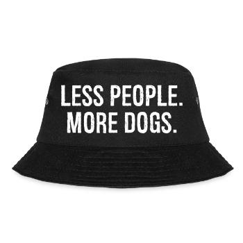 less people more dogs funny shirt - Bob - noir - Devant - Lela (165cm)