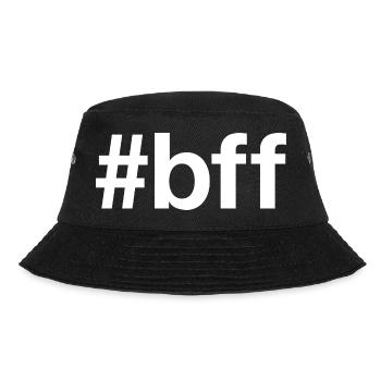 BFF WHITE - Bucket Hat - Schwarz - Vorne - Lela (165cm)