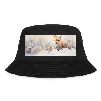 Fox Landscape Snow - Bucket Hat - black - Front - Lela (165cm)