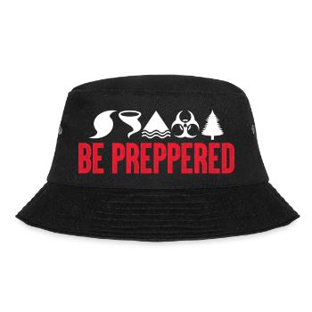 Be Preppered Urban Survival Emergency Readiness - Bucket Hat - black - Front - Lela (165cm)