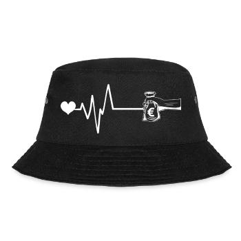 Money, Love, Pulse, Heart - Bucket Hat - black - Front - Lela (165cm)