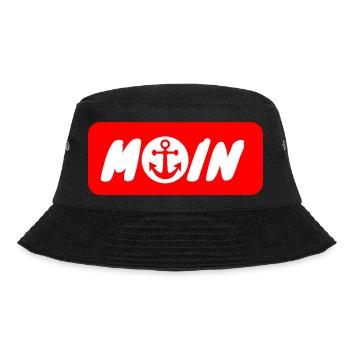 Stadt Hamburg Moin HH Anker Hamburch St. Pauli - Bucket Hat - Schwarz - Vorne - Lela (165cm)