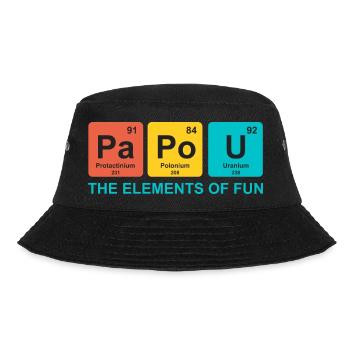 papou elements science cadeau papa drole - Bob - noir - Devant - Lela (165cm)