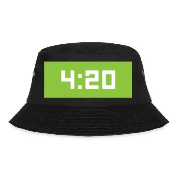420 Blaze it Uhr - Bucket Hat - Schwarz - Vorne - Lela (165cm)