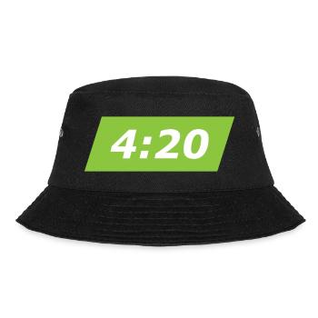 420 Blaze it Uhr - Bucket Hat - Schwarz - Vorne - Lela (165cm)