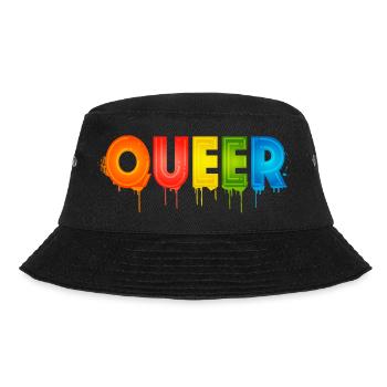 Typographie queer Mois de la fierté Égalité des droits LGBTQ - Bob - noir - Devant - Lela (165cm)