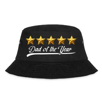 Dad of the Year - Bucket Hat - Schwarz - Vorne - Lela (165cm)