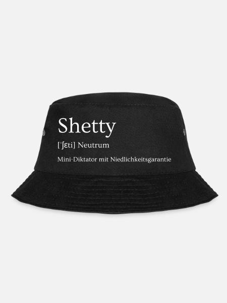 Shetty -kleiner Diktator mit Niedlichkeitsgarantie - Bucket Hat - Schwarz