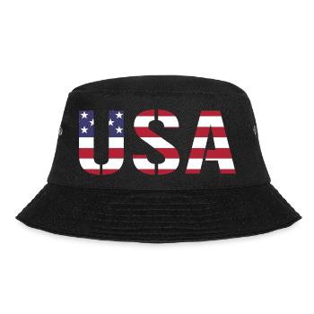 United States in the colors of the American flag flag flag - Bucket Hat - black - Front - Lela (165cm)