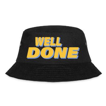 WELL DONE - Bucket Hat - Schwarz - Vorne - Lela (165cm)