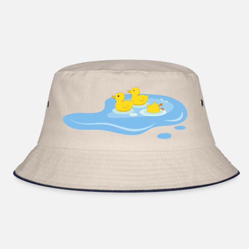Ducks in a pond Bucket Hat