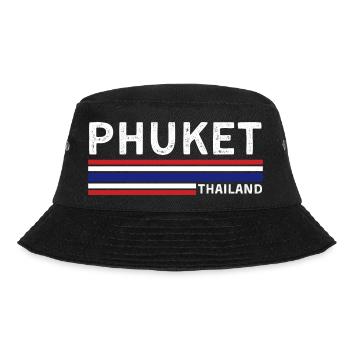 T-shirt drapeau de la Thaïlande de Phuket - Bob - noir - Devant - Lela (165cm)