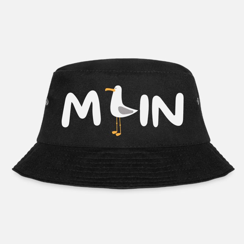 MOIN with Seagull - Bucket Hat - black