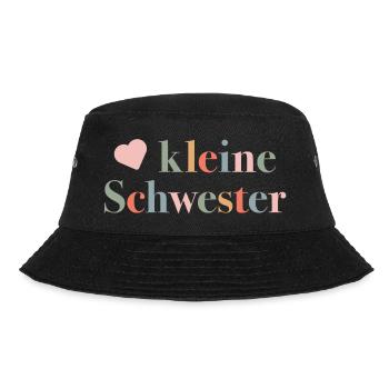 Little Sister - Birth Gift for Babies - Bucket Hat - black - Front - Lela (165cm)