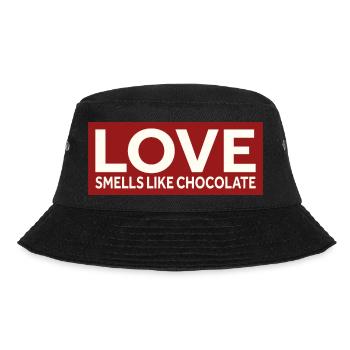 LOVE SMELLS LIKE CHOCOLATE - Bucket Hat - black - Front - Lela (165cm)