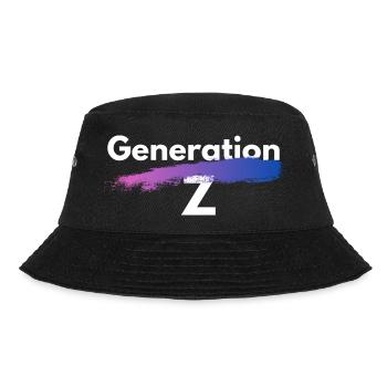 Generation Z - Bucket Hat - Schwarz - Vorne - Lela (165cm)