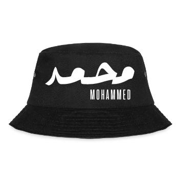 Name Mohammed auf Arabisch - Bucket Hat - Schwarz - Vorne - Lela (165cm)