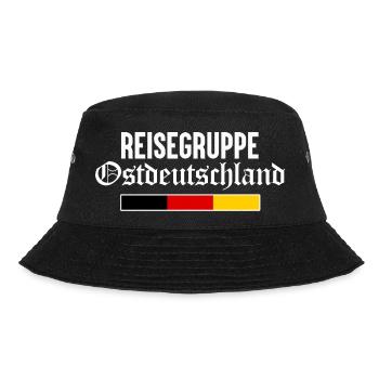 Reisegruppe Ostdeutschland DDR Ossi Osten - Bucket Hat - Schwarz - Vorne - Lela (165cm)