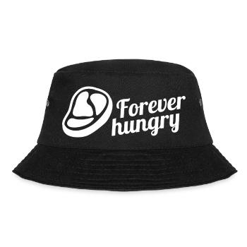 Steak Essen Geschenk Spruch Lustiges Geschenkidee - Bucket Hat - Schwarz - Vorne - Lela (165cm)
