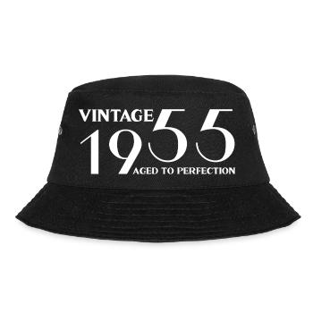 Vintage 1955 aged to perfection - Bucket Hat - black - Front - Lela (165cm)