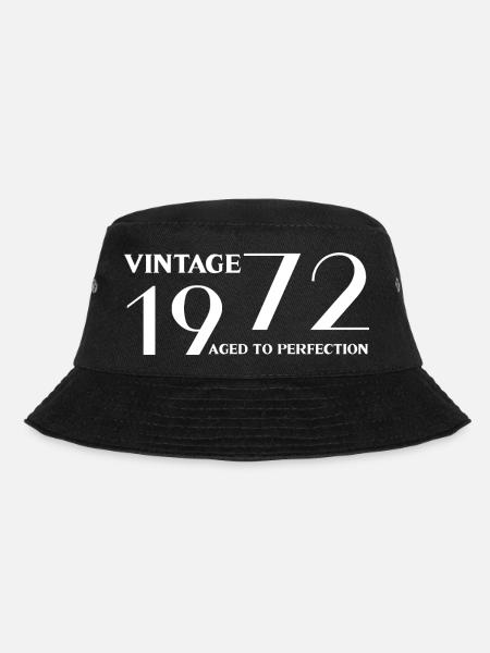 Jahrgang 1972 bis zur Perfektion gealtert - Bucket Hat - Schwarz
