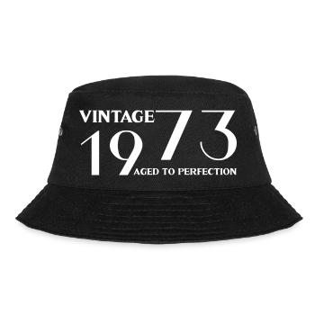 Vintage 1973 aged to perfection - Bucket Hat - black - Front - Lela (165cm)