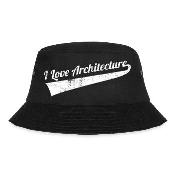 Architecture Love - Bucket Hat - black - Front - Lela (165cm)