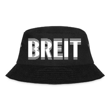 Breit Weiß by Falsches Design - Bucket Hat - Schwarz - Vorne - Lela (165cm)