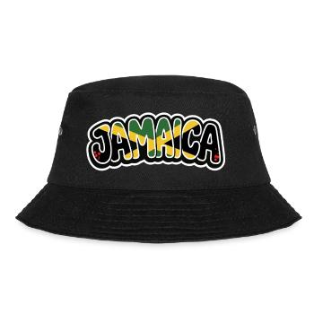 JAMAICA Graffiti - Bucket Hat - Schwarz - Vorne - Lela (165cm)