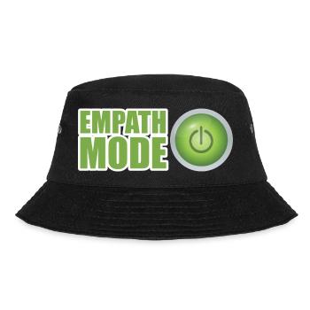 Empath Mode Grünes Design der Ein-/Aus-Taste - Bucket Hat - Schwarz - Vorne - Lela (165cm)