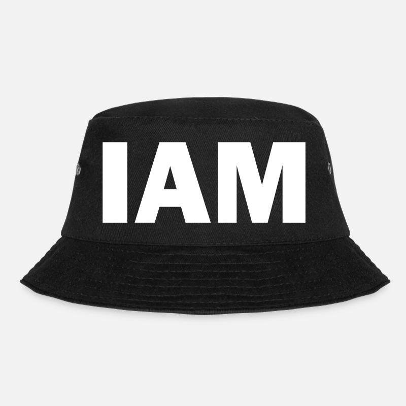 I AM - Ich bin - Bucket Hat - Schwarz