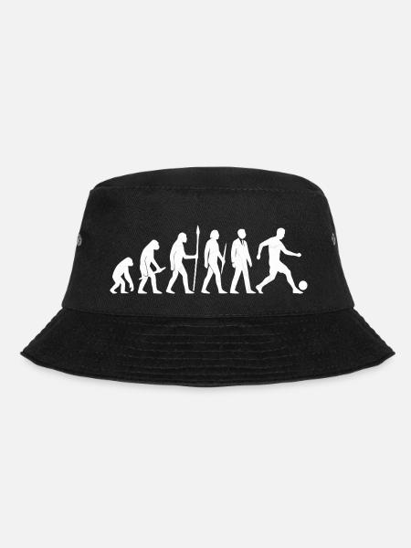 Evolution of Football - Bucket Hat - Schwarz