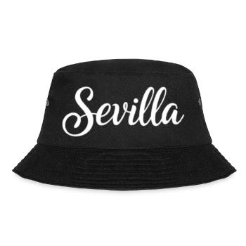 Seville Hand Lettering Script - Bucket Hat - black - Front - Lela (165cm)