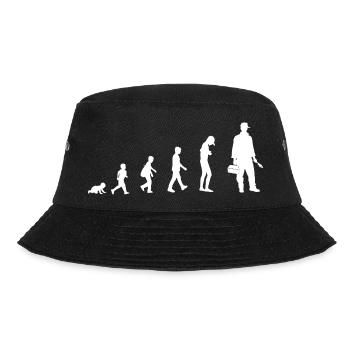 Development from baby to plumber - Bucket Hat - black - Front - Lela (165cm)