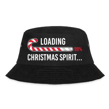 Loading Christmas Spirit 99 Percent Gamer Funny  - Bucket Hat - black - Front - Lela (165cm)