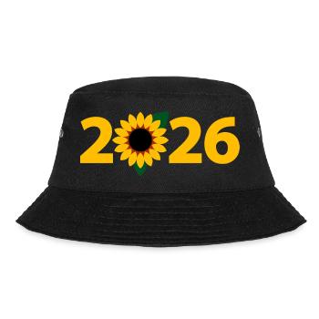 Gärtner 2026, Gartenarbeit 2026, Florist 2026 - Bucket Hat - Schwarz - Vorne - Lela (165cm)