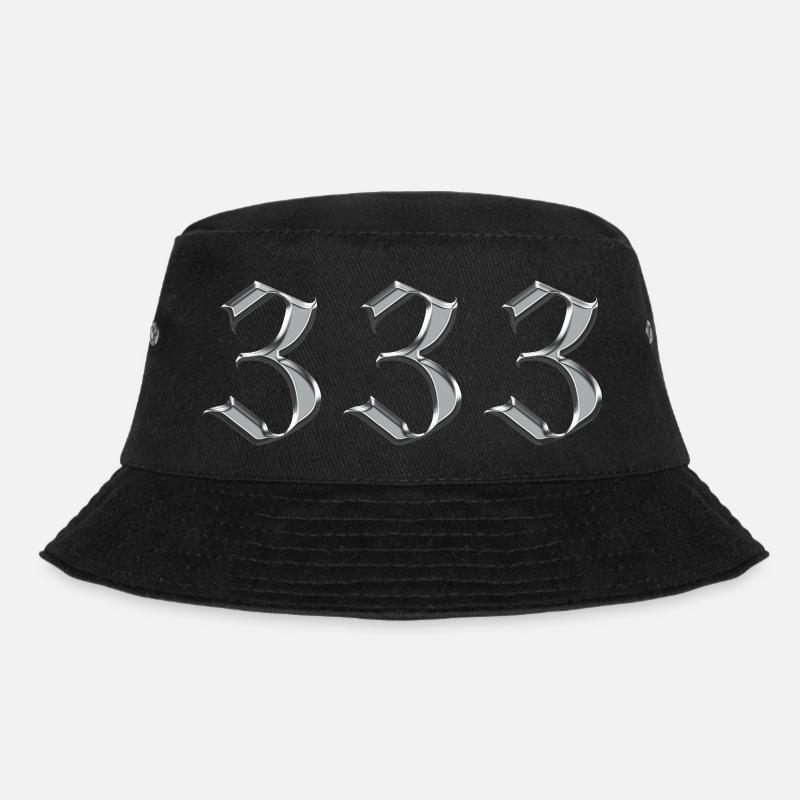 Angel Nummer 333 Unterstützung - Bucket Hat - Schwarz