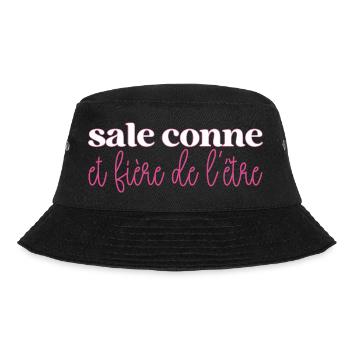 Sale Conne et Fière de l'être Cadeau Filles Copine - Bucket Hat - Schwarz - Vorne - Lela (165cm)