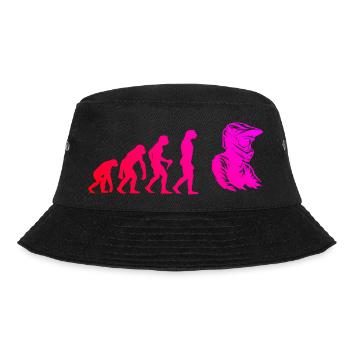 Klare Motocross Botschaft - Bucket Hat - Schwarz - Vorne - Lela (165cm)