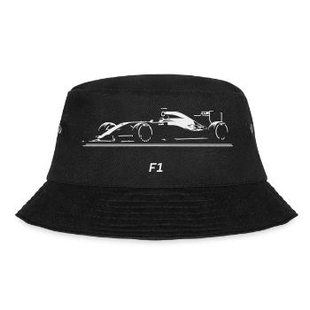 Silhouette de voiture de course F1 sur fond noir - Bob - noir - Devant - Lela (165cm)