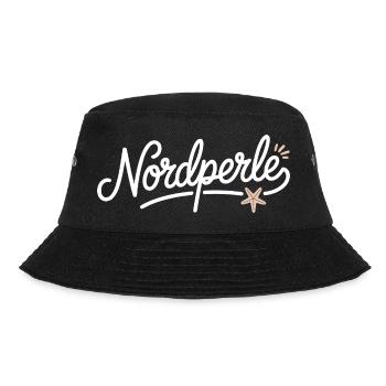 Nordperle Hamburg North Sea Baltic Sea North German Deern - Bucket Hat - black - Front - Lela (165cm)