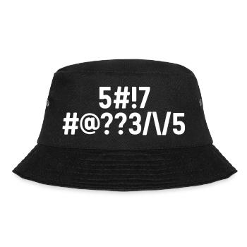 Shit Happens Coded - Bucket Hat - black - Front - Lela (165cm)