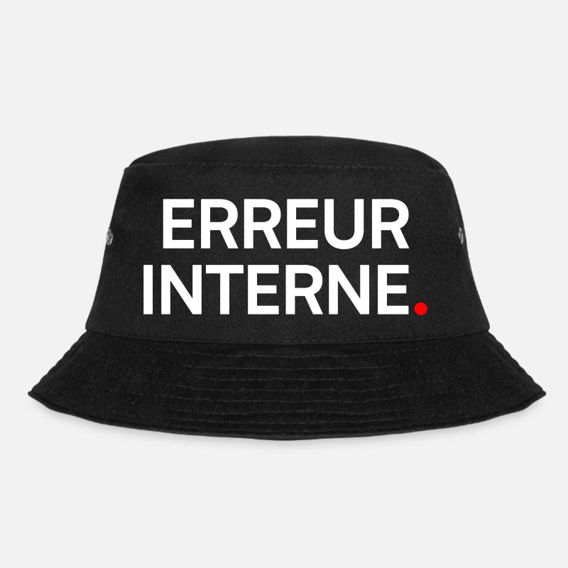 Internal error humor geek fatigue - Bucket Hat - black