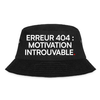 Erreur 404 motivation introuvable humour étudiant - Bob - noir - Devant - Lela (165cm)