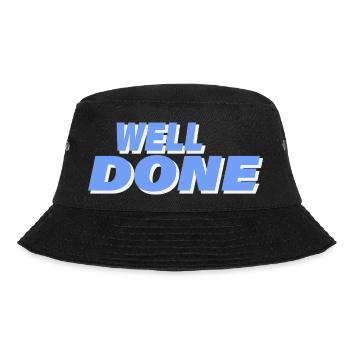 WELL DONE - Bucket Hat - Schwarz - Vorne - Lela (165cm)